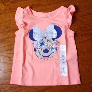 NWT Disney Minnie Mouse t-shirt. Size 12 months.